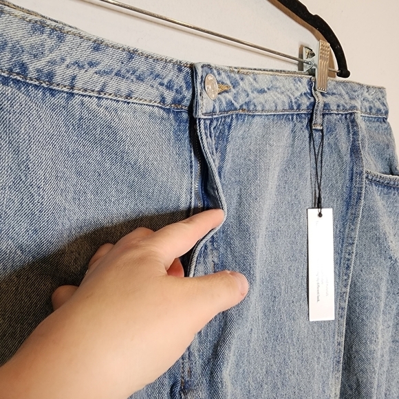 NWT Highway Jeans Plus Size Denim asymmetrical skort. Women's plus size 24. - Picture 9 of 16